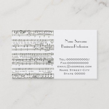 Musician  Music Tutor Business Card by Boopoobeedoogift at Zazzle