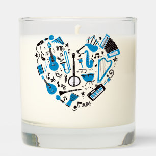 Musician Musical Instrument Heart Tool Scented Candle