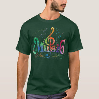 Musician  Musical Instrument Music Notes Treble Cl T-Shirt