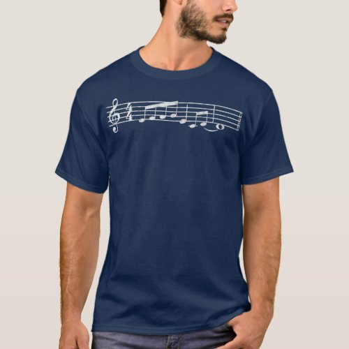 Musician Notes The Font Mozart Classic Music Lover T_Shirt