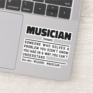 Musician Noun Musical Instrument Memes Funny Sticker