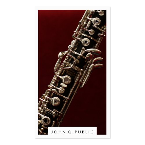Musician Oboe Photograph Business Cards