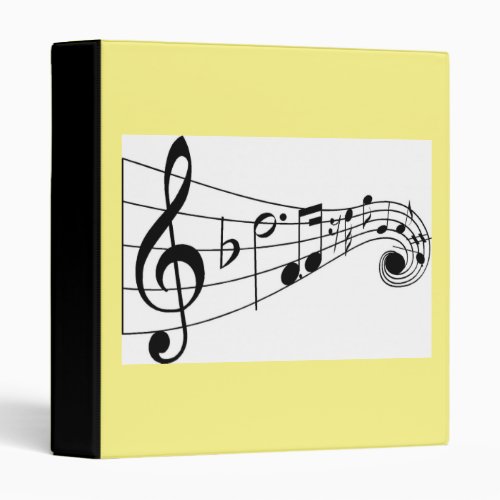 MUSICIAN OR MUSIC LOVERS 3 RING BINDER