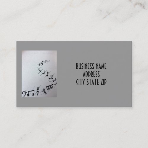 MUSICIAN OR MUSIC SHOP BUSINESS CARD