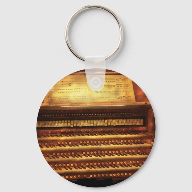 Musician - Organist - The Pipe Organ Keychain (Front)