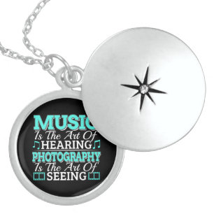 Musician Photographer - Inspirational Quote Locket Necklace