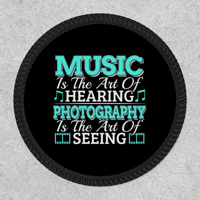 Musician Photographer - Inspirational Quote Patch (Front)