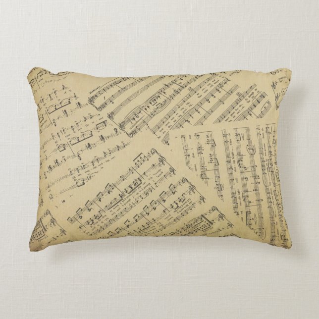 musician, pianist, music, musical, piano, music te accent pillow (Front)