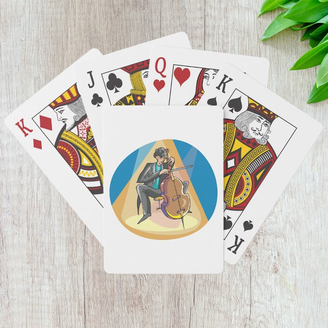 Musician Playing The Chello Poker Cards (Creator Uploaded)