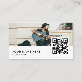 Musician QR Code  Business Car Business Card
