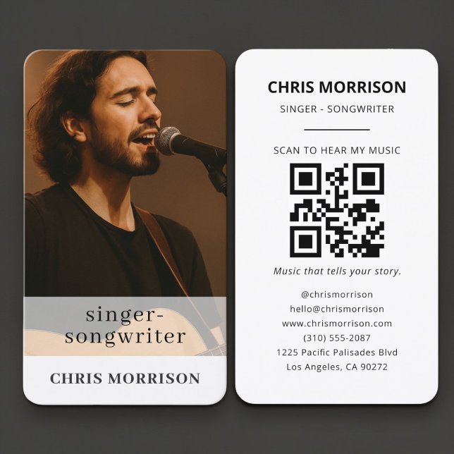 Musician QR Code Business Card  (Creator Uploaded)