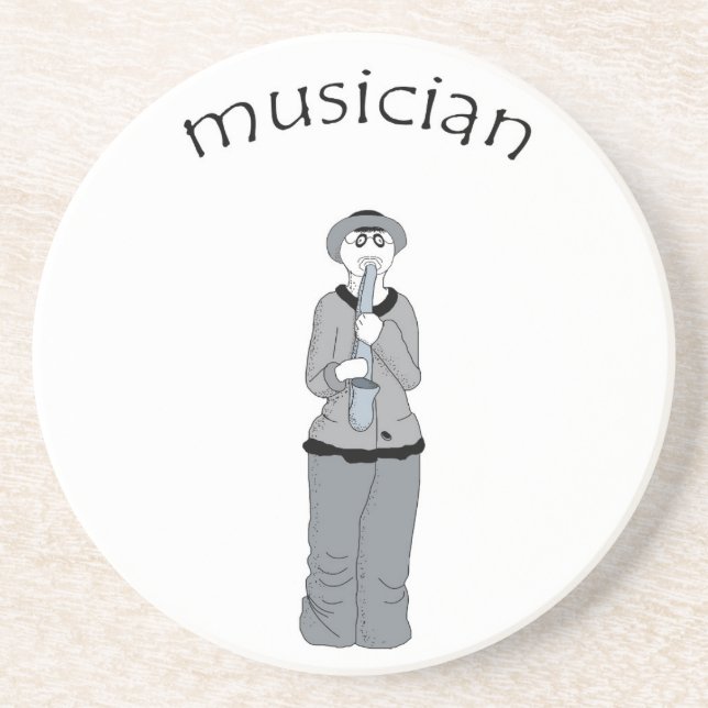 musician sandstone coaster (Front)
