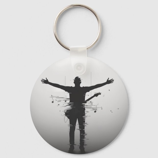Musician Silhouette Keychain (Front)