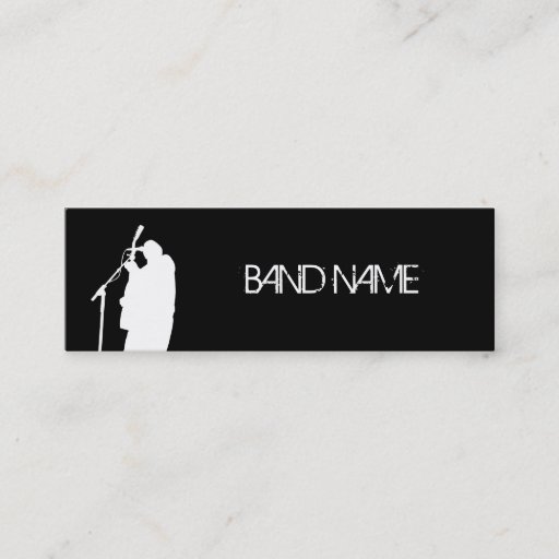 Customizable Musician Singer Band Artist Gold Star Publicity Business Card Template