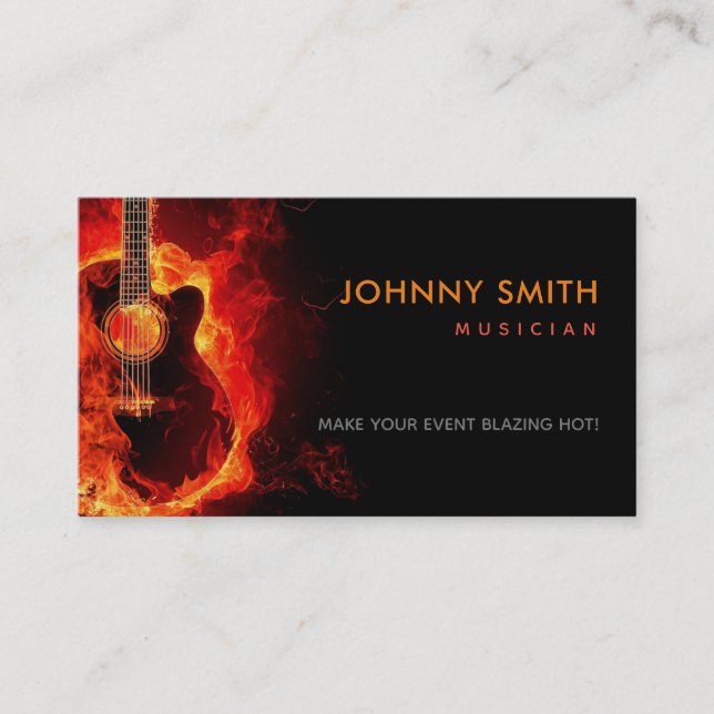 Musician Slogans Business Cards (Front)