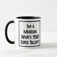 Musician Super Talent. Two Tone Coffee Mug