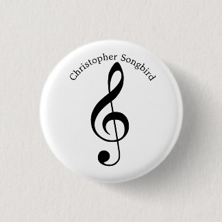 Musician Treble Clef  Button
