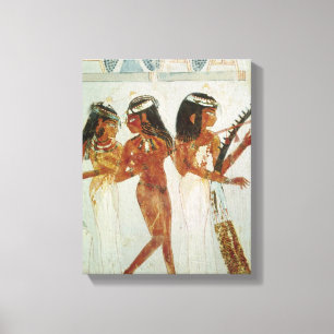 Musicians and a Dancer Canvas Print