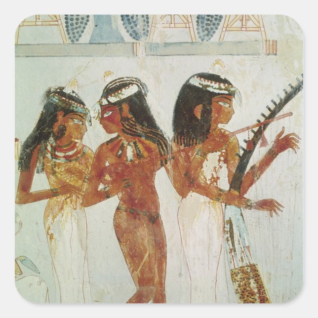 Musicians and a Dancer Square Sticker (Front)