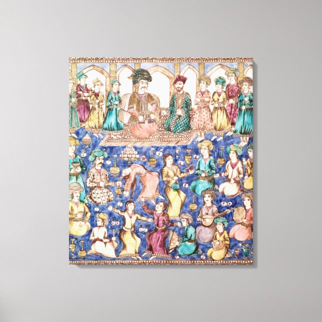 Musicians and dancers canvas print (Front)