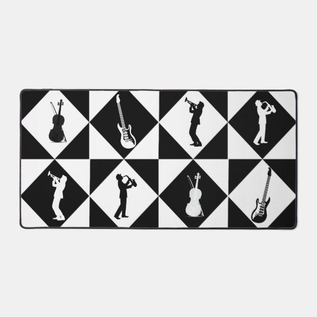 Musicians and Instruments Desk Mat (Front)