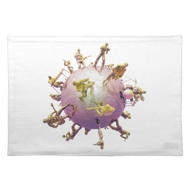 Musician's Ball 2 Cloth Placemat (Front)