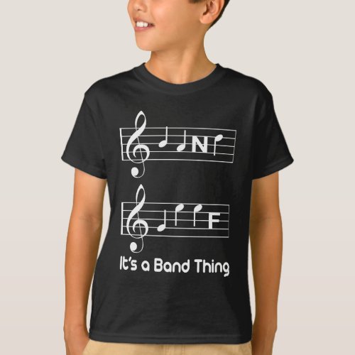 Musicians Band Geek Music Notes Spelling Funny T_Shirt