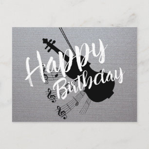 Musician's birthday postcard