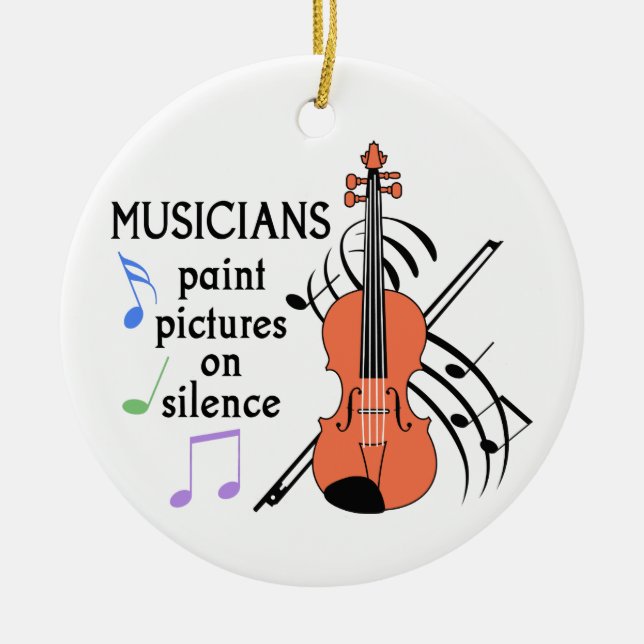 Musicians Ceramic Ornament (Front)
