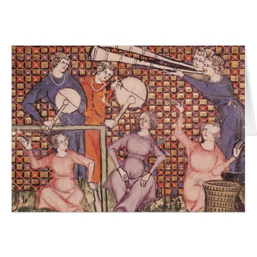 Musicians, from Ovide Moralise Cards (Front Horizontal)