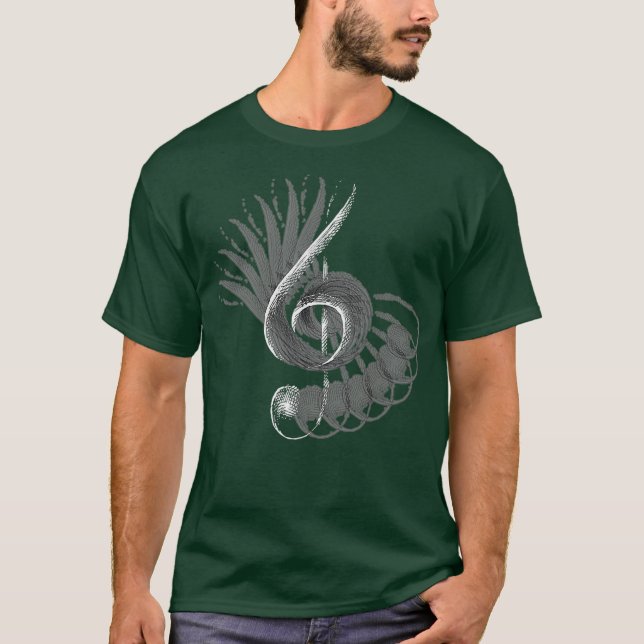 Musicians G Clef Note Musical Note Music T-Shirt (Front)