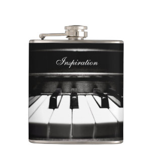 Musician's Inspiration Piano Personalized Flask