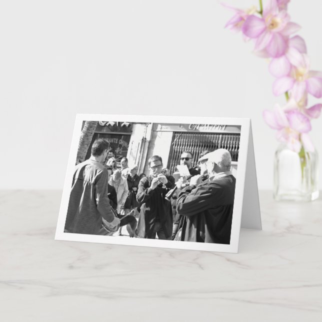 Musicians of Lliria, Spanish Portrait Card (Orchid)