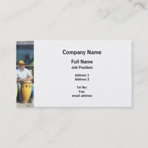 Musicians - Playing Bongo Drums Business Card