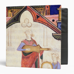 Musicians playing the guitar and tambourine binder