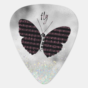 Musicians, Singers, Piano Player Butterfly Guitar Pick