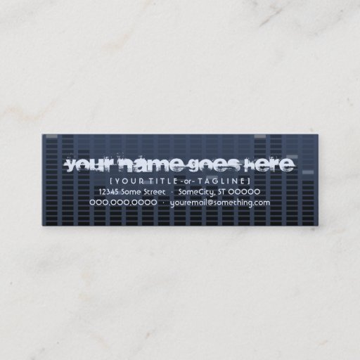 Customizable musicmeterz. v2. business card