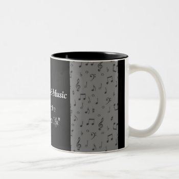 Musicnotemug-customize Any Color Two-tone Coffee Mug by MakaraPhotos at Zazzle