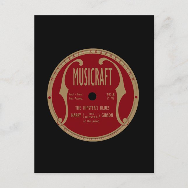 Musicraft Label Postcard (Front)