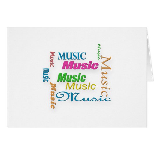 MusicWord Cloud 3 Cards (Front Horizontal)