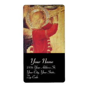 MUSIICAL ANGEL IN RED AND GOLD ,Black Label