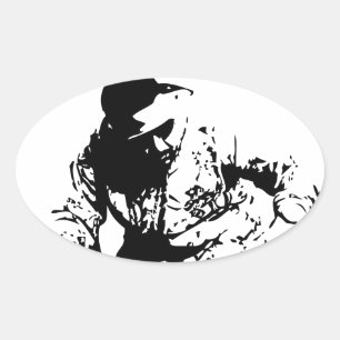 Musik Oval Sticker