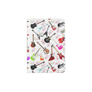 Musikliebhaber aufgepasst Trendige Gitarren& Noten Passport Holder