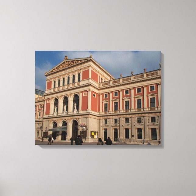 Musikverein, Wien Österreich Canvas Print (Front)