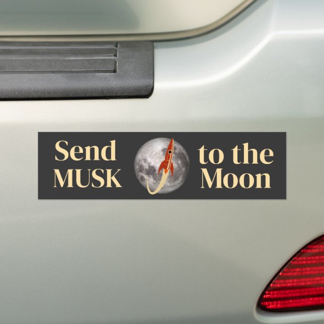Musk Bumpersticker Bumper Sticker (On Car)