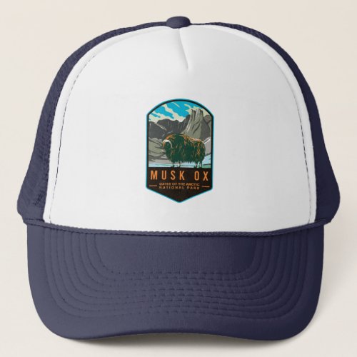 Musk Ox Gates Of The Arctic National Park Trucker Hat