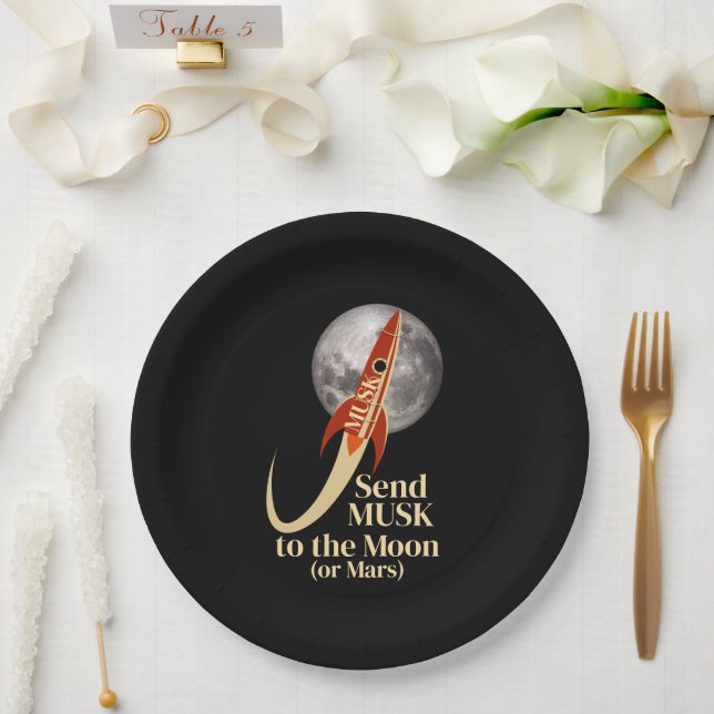 Musk Paper Plate (Wedding)