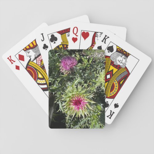 Musk Thistle Classic Playing Cards