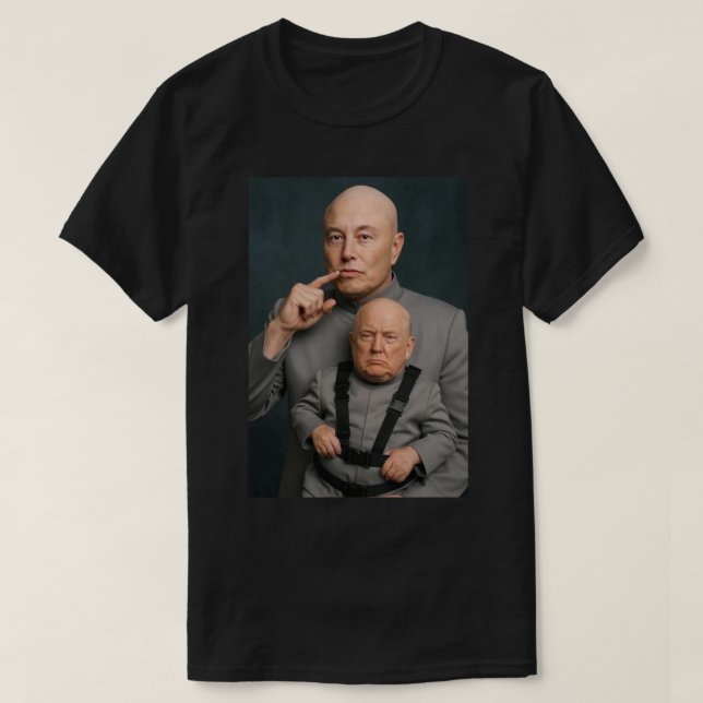 Musk Trump Mini Me LOL T-Shirt (Design Front)