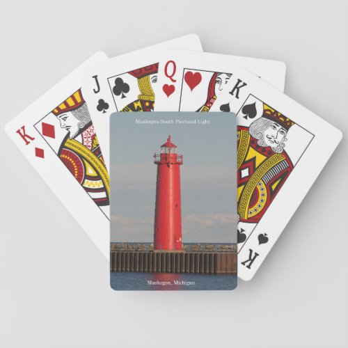 Muskegon South Pierhead Light playing cards